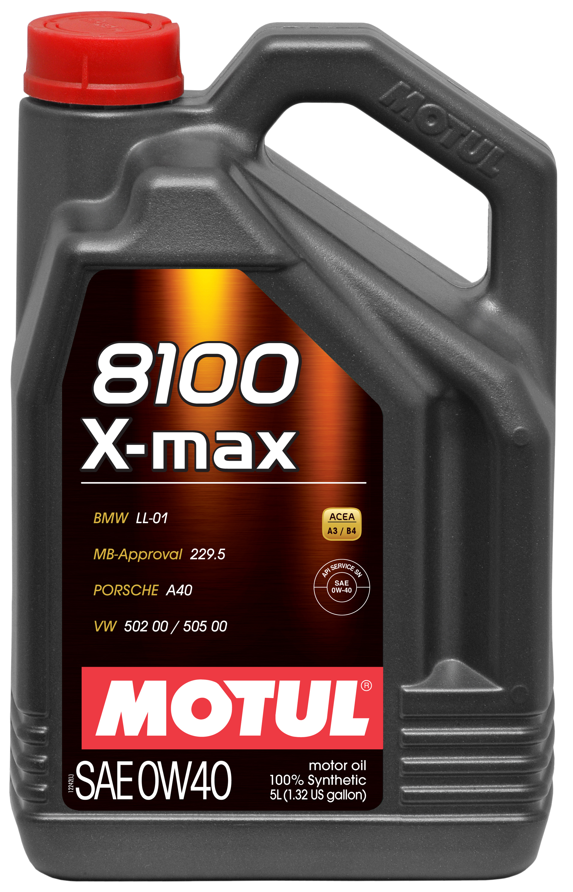 MOTUL 8100 X-MAX 0W40 - 5L - Synthetic Engine Oil